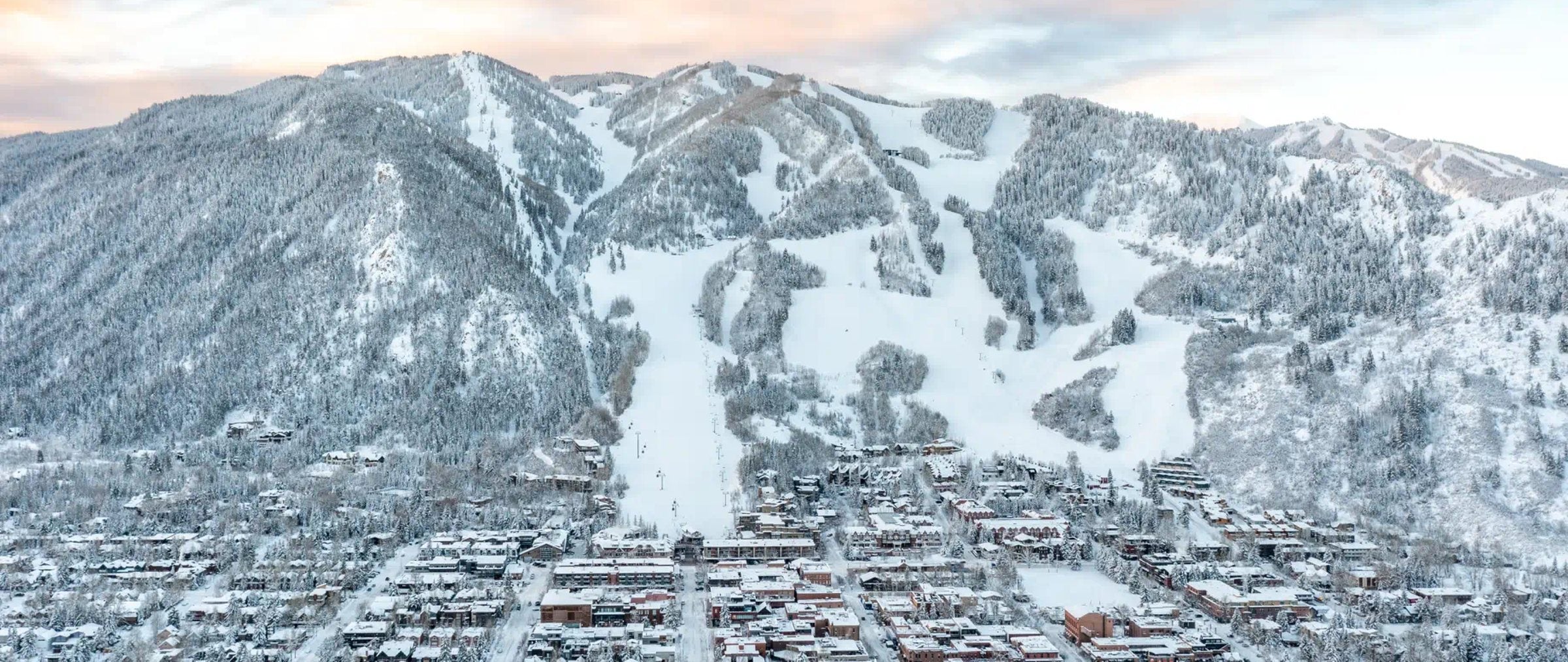 Aspen Mountain above the town of Aspen